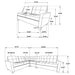 Georgina Sectional Loveseat - Tony’s Furniture Store & Linen (GA) - Multi Location