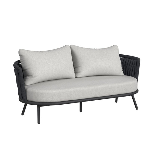 Bali Loveseat with Olefin Grey in Dark Grey - Tony’s Furniture Store & Linen (GA) - Multi Location