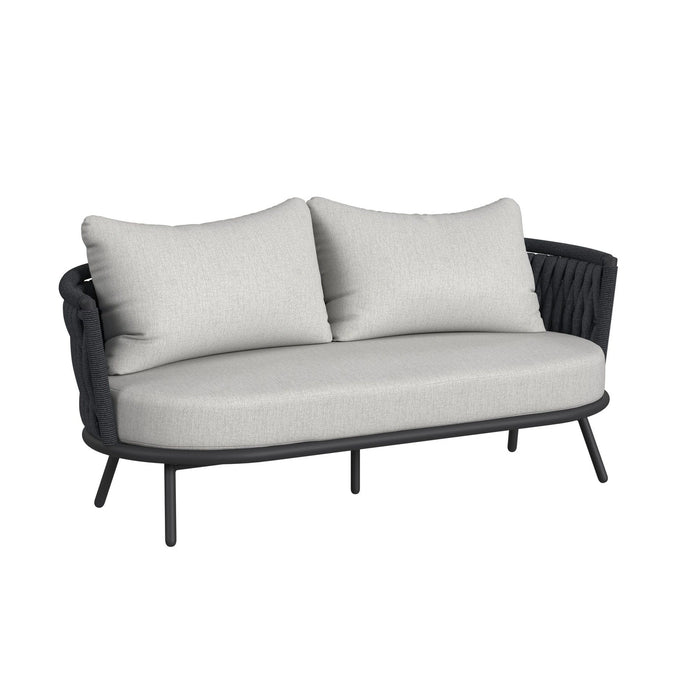 Bali Loveseat with Olefin Grey in Dark Grey - Tony’s Furniture Store & Linen (GA) - Multi Location