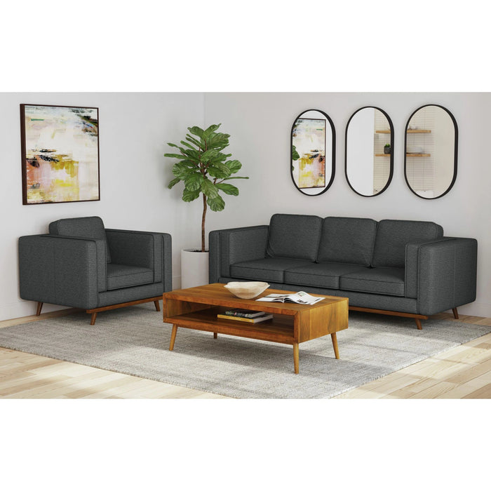 Venus Sofa with Cherry Finished Wooden Front - Tony’s Furniture Store & Linen (GA) - Multi Location