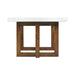Morris Coffee Table in Espresso W/White Marble Top (3A Packing) - Tony’s Furniture Store & Linen (GA) - Multi Location