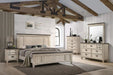 Crown Mark Sawyer King Panel Bed in Two-Toned - Tony’s Furniture Store & Linen (GA) - Multi Location