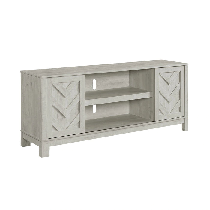 Eleanor 70"" TV Stand with Sliding Door in White - Tony’s Furniture Store & Linen (GA) - Multi Location