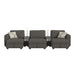 Options One 8PC Living Room Set in Palmer Plus Ash with Media Console - Tony’s Furniture Store & Linen (GA) - Multi Location