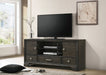 Crown Mark Furniture Jaymes 3 Drawer TV Stand in Gray image