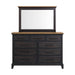 Montrose Dresser and Mirror Set in Espresso & Brown - Tony’s Furniture Store & Linen (GA) - Multi Location