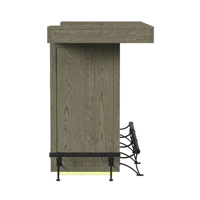 Jemma Bar Table with Light in Grey and Dark Espresso - Tony’s Furniture Store & Linen (GA) - Multi Location