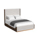Brisbane UPH Bed with Boucle Beige and LED in Brown - Tony’s Furniture Store & Linen (GA) - Multi Location