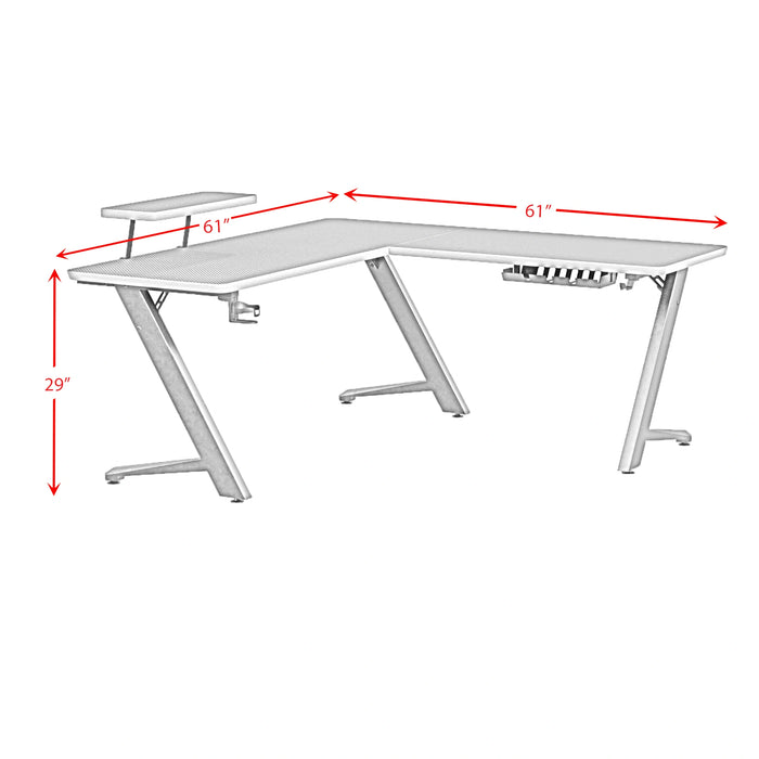 Waterside L shape Desk in Black - Tony’s Furniture Store & Linen (GA) - Multi Location