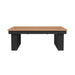 Cabana Coffee Table with Natural Top in Black - Tony’s Furniture Store & Linen (GA) - Multi Location