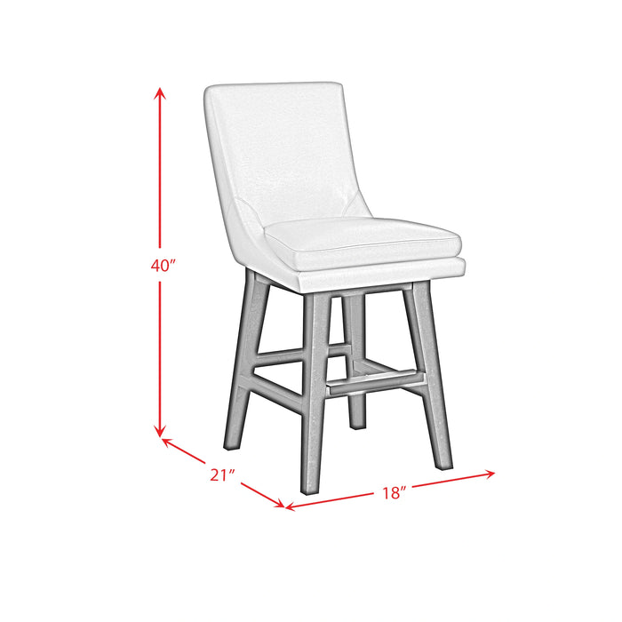 Villanova Swivel Counter Stool in Espresso (2 Per Carton) - Tony’s Furniture Store & Linen (GA) - Multi Location
