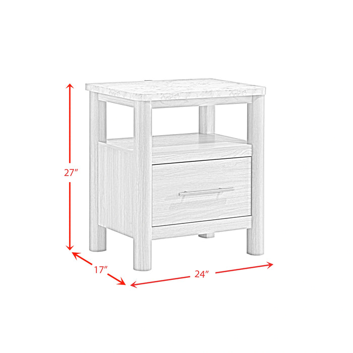 Jonas Nightstand with USB in Natural - Tony’s Furniture Store & Linen (GA) - Multi Location