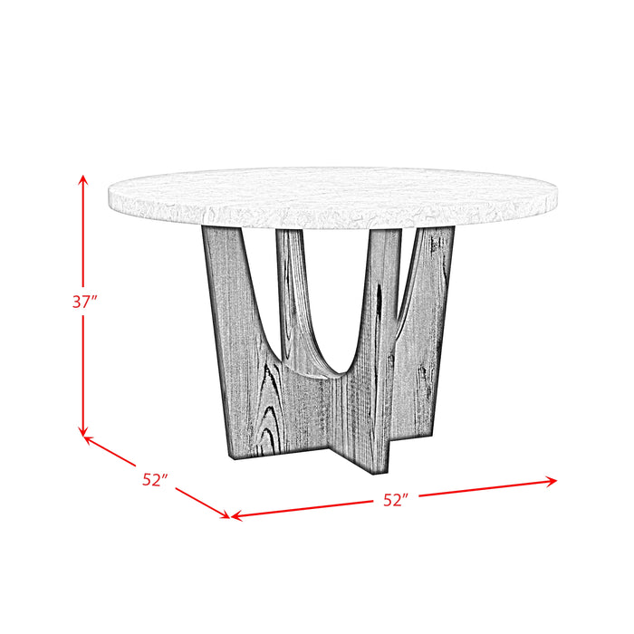 Oregon Round Table in Black - Tony’s Furniture Store & Linen (GA) - Multi Location