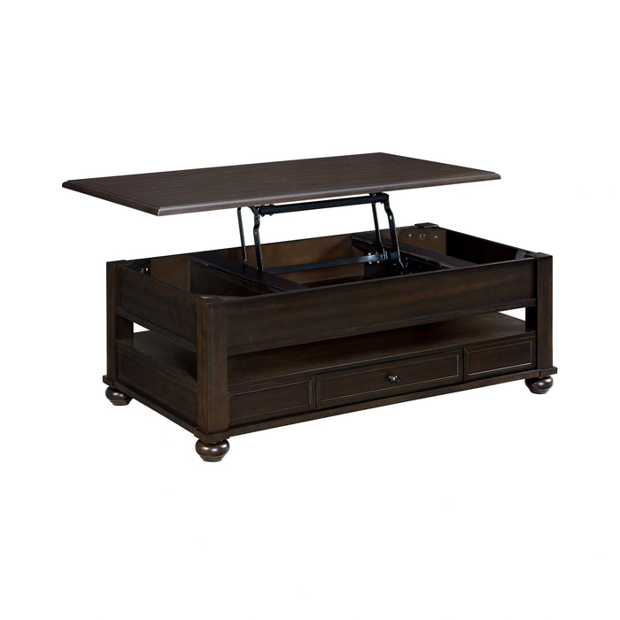 Wagner Rectangular Lift-Top Coffee Table w/ Casters in Cherry - Tony’s Furniture Store & Linen (GA) - Multi Location