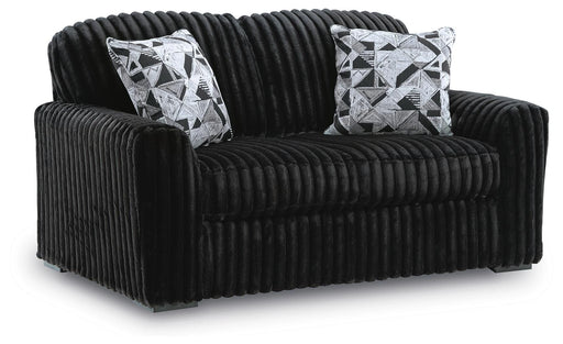 Midnight-Madness Loveseat - Onyx