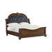 Cadenza UPH Bed with Black PU in Brown - Tony’s Furniture Store & Linen (GA) - Multi Location