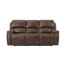 Atlantis Power Motion Sofa with Power Motion Head Recliner in Heritage Brown - Tony’s Furniture Store & Linen (GA) - Multi Location