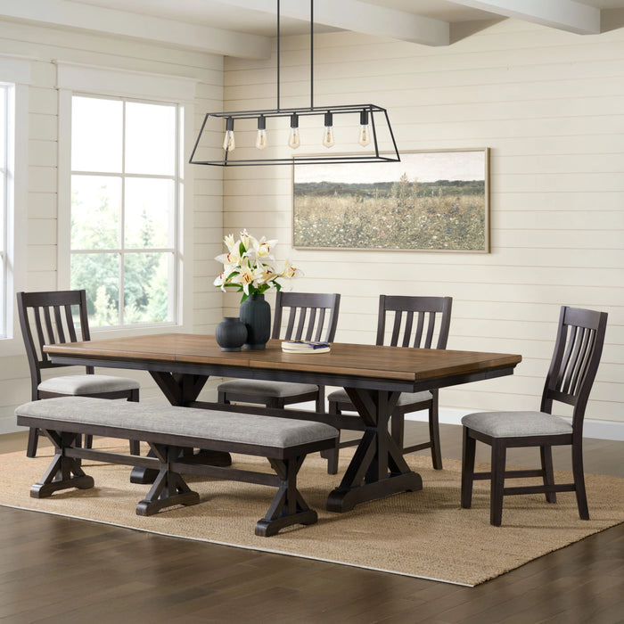 Montrose Dining Set in Espresso and Brown - Tony’s Furniture Store & Linen (GA) - Multi Location