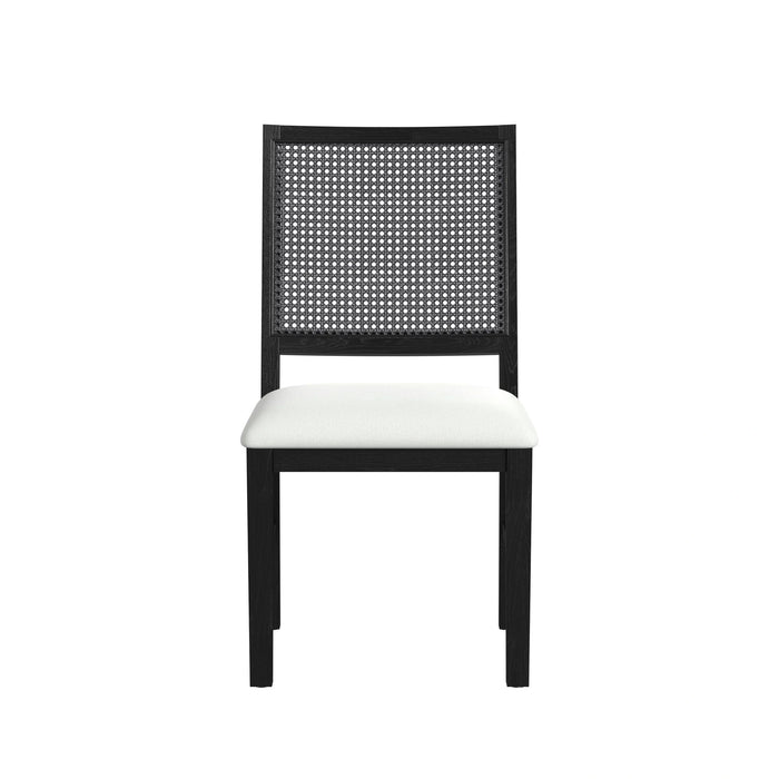 Bahama Breeze Dining Chair with White Fabric in Black (2 Per Carton) - Tony’s Furniture Store & Linen (GA) - Multi Location