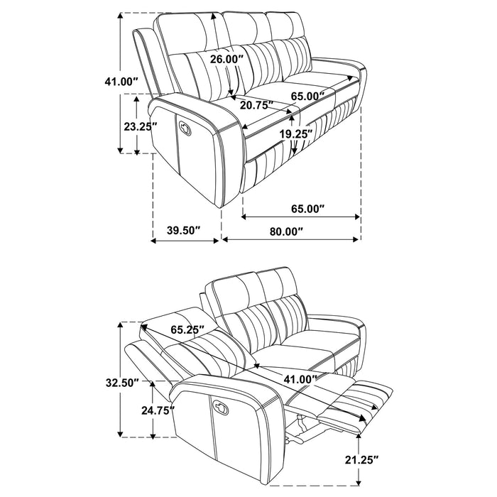 Raelynn Reclining 3 Pc Set - Tony’s Furniture Store & Linen (GA) - Multi Location