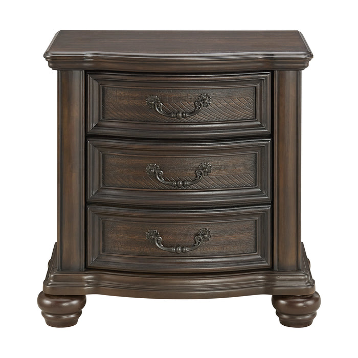 Brunswick 2-Drawer Nightstand with USB in Mahogany - Tony’s Furniture Store & Linen (GA) - Multi Location