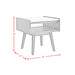 Lanette End Table with White Marble Top in Black - Tony’s Furniture Store & Linen (GA) - Multi Location