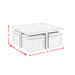 Uster Coffee Table W/Four storage Stools Grey - Tony’s Furniture Store & Linen (GA) - Multi Location