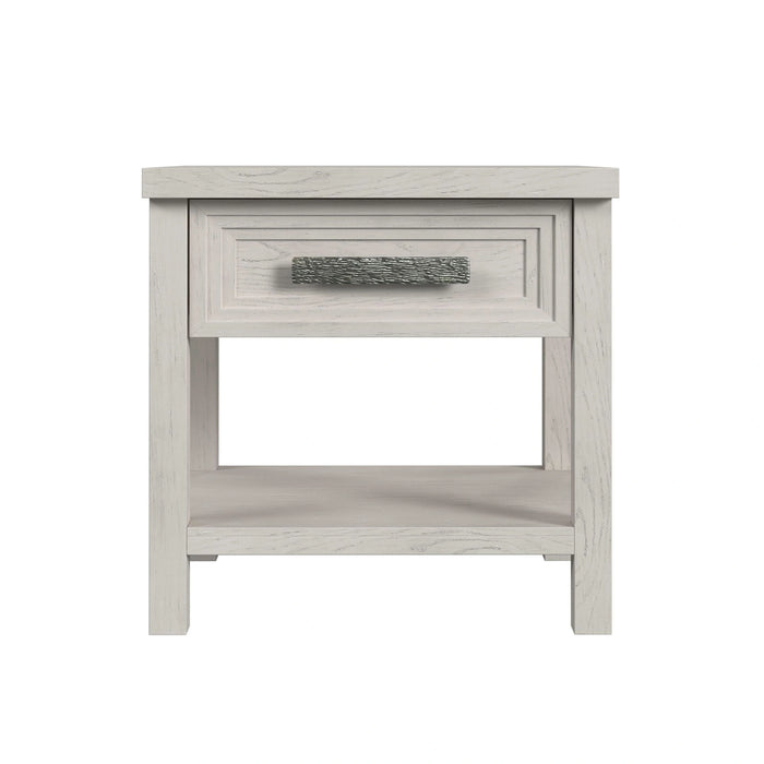 Avalanche End Table with USB in Antique White - Tony’s Furniture Store & Linen (GA) - Multi Location