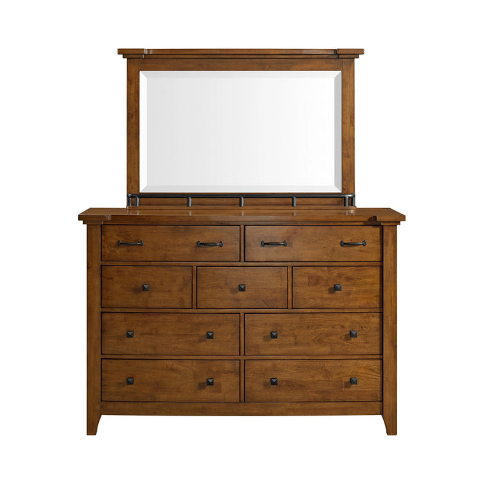 Gage Dresser & Mirror Set in Chestnut - Tony’s Furniture Store & Linen (GA) - Multi Location