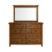 Gage Dresser & Mirror Set in Chestnut - Tony’s Furniture Store & Linen (GA) - Multi Location