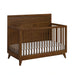 Malia Crib with High Headboard and Guardrail in Walnut - Tony’s Furniture Store & Linen (GA) - Multi Location