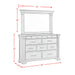 Kings Court Dresser & Mirror - Tony’s Furniture Store & Linen (GA) - Multi Location