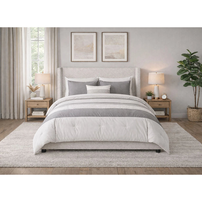 Angeline Complete Non-Storage Bed in Grey Fabric - Tony’s Furniture Store & Linen (GA) - Multi Location