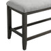 Elodie Counter Bench with Grey Fabric in Charcoal - Tony’s Furniture Store & Linen (GA) - Multi Location
