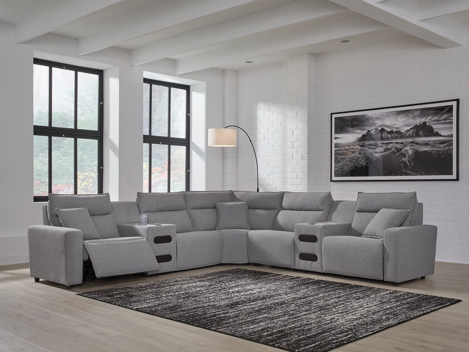 Modmax II Power Reclining Sectional with Audio Consoles - Tony’s Furniture Store & Linen (GA) - Multi Location