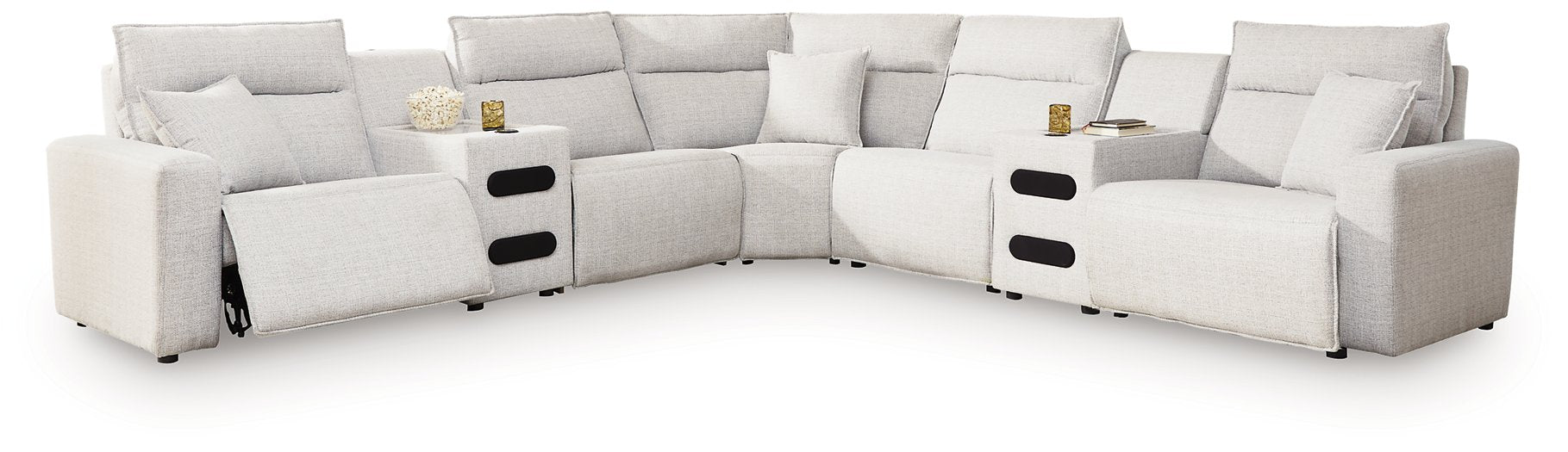 Modmax II Power Reclining Sectional with Audio Consoles - Tony’s Furniture Store & Linen (GA) - Multi Location