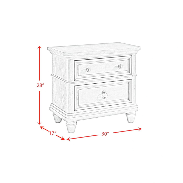 Whit-Ash Panel Bedroom Set in Light Grey - Tony’s Furniture Store & Linen (GA) - Multi Location