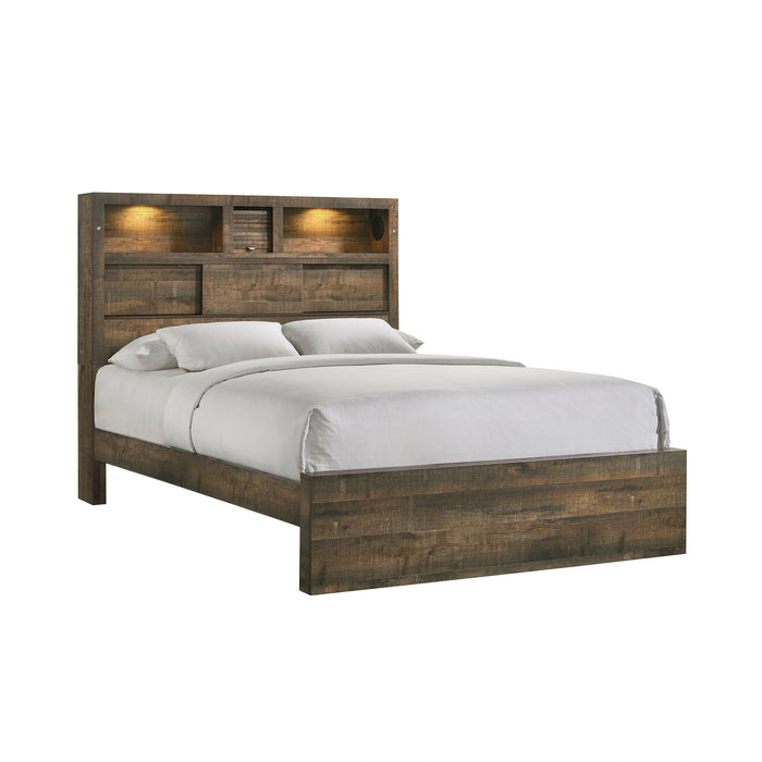 Bailey Bookcase Panel Bedroom Set with 2 Nightstands - Tony’s Furniture Store & Linen (GA) - Multi Location