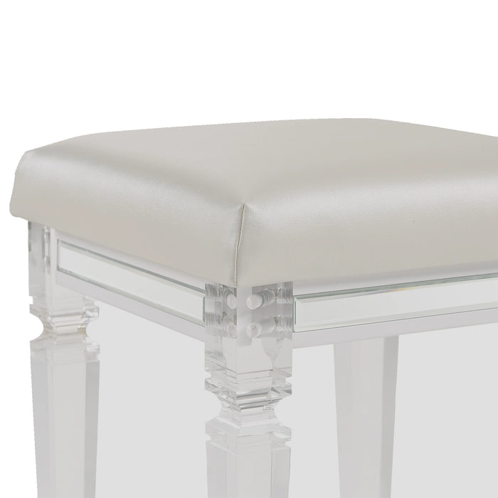 Twenty Nine Dressing Set w/LED & USB Plug in White with Stool - Tony’s Furniture Store & Linen (GA) - Multi Location