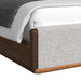 Brisbane UPH Bedroom Set with Boucle Beige and LED in Brown - Tony’s Furniture Store & Linen (GA) - Multi Location