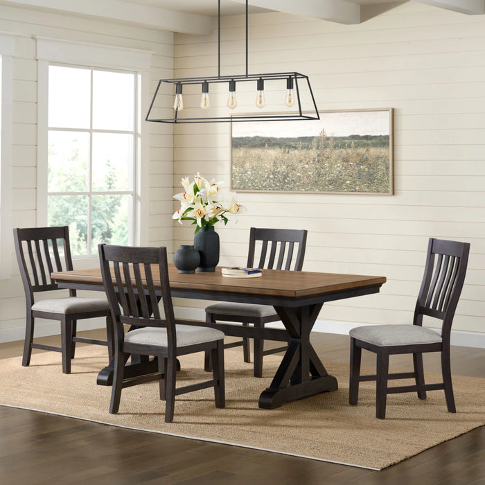 Montrose Dining Set in Espresso and Brown - Tony’s Furniture Store & Linen (GA) - Multi Location