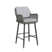 Bayhill Barstool with Grey Fabric in Black (2 Per Carton) - Tony’s Furniture Store & Linen (GA) - Multi Location