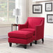 Erica 497 Ottoman W/Chrome Nail (ISTA 3) - Tony’s Furniture Store & Linen (GA) - Multi Location