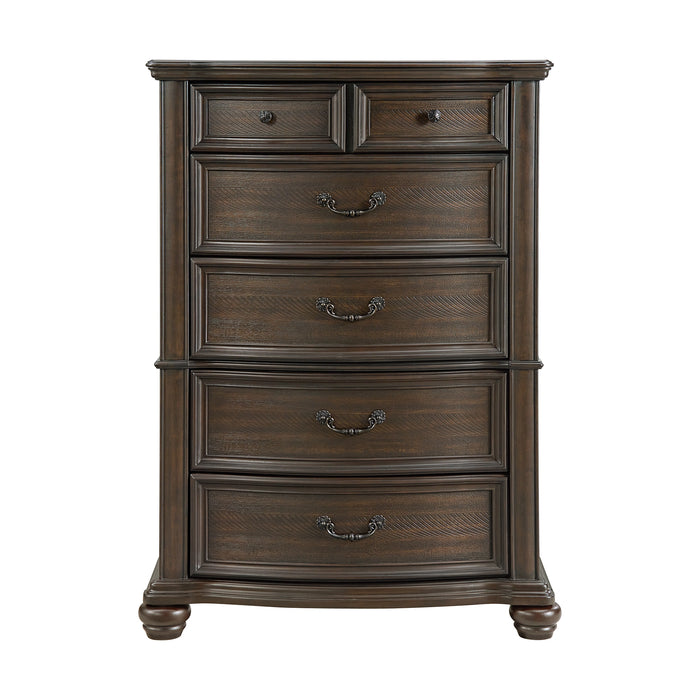 Brunswick 5-Drawer Chest in Mahogany - Tony’s Furniture Store & Linen (GA) - Multi Location