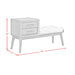 Malibu Bench with Grey Fabric in Walnut - Tony’s Furniture Store & Linen (GA) - Multi Location