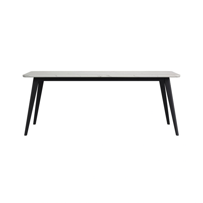 Marlene Dining Table with White Faux Marble Top in Black - Tony’s Furniture Store & Linen (GA) - Multi Location