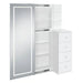 Vancouver Floor Mirror With Storage in White - Tony’s Furniture Store & Linen (GA) - Multi Location