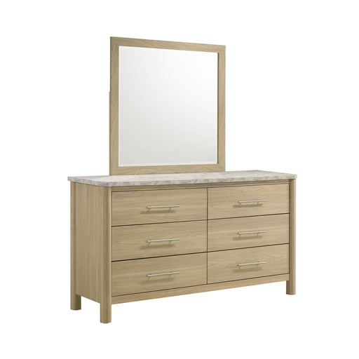 Jonas Dresser and Mirror Set in Natural - Tony’s Furniture Store & Linen (GA) - Multi Location