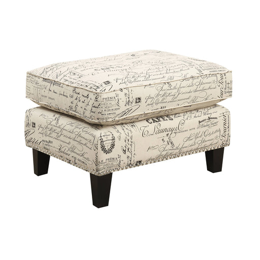 Erica 497 Ottoman W/Chrome Nail (ISTA 3) - Tony’s Furniture Store & Linen (GA) - Multi Location