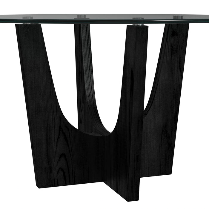 Oregon Round Table in Black - Tony’s Furniture Store & Linen (GA) - Multi Location